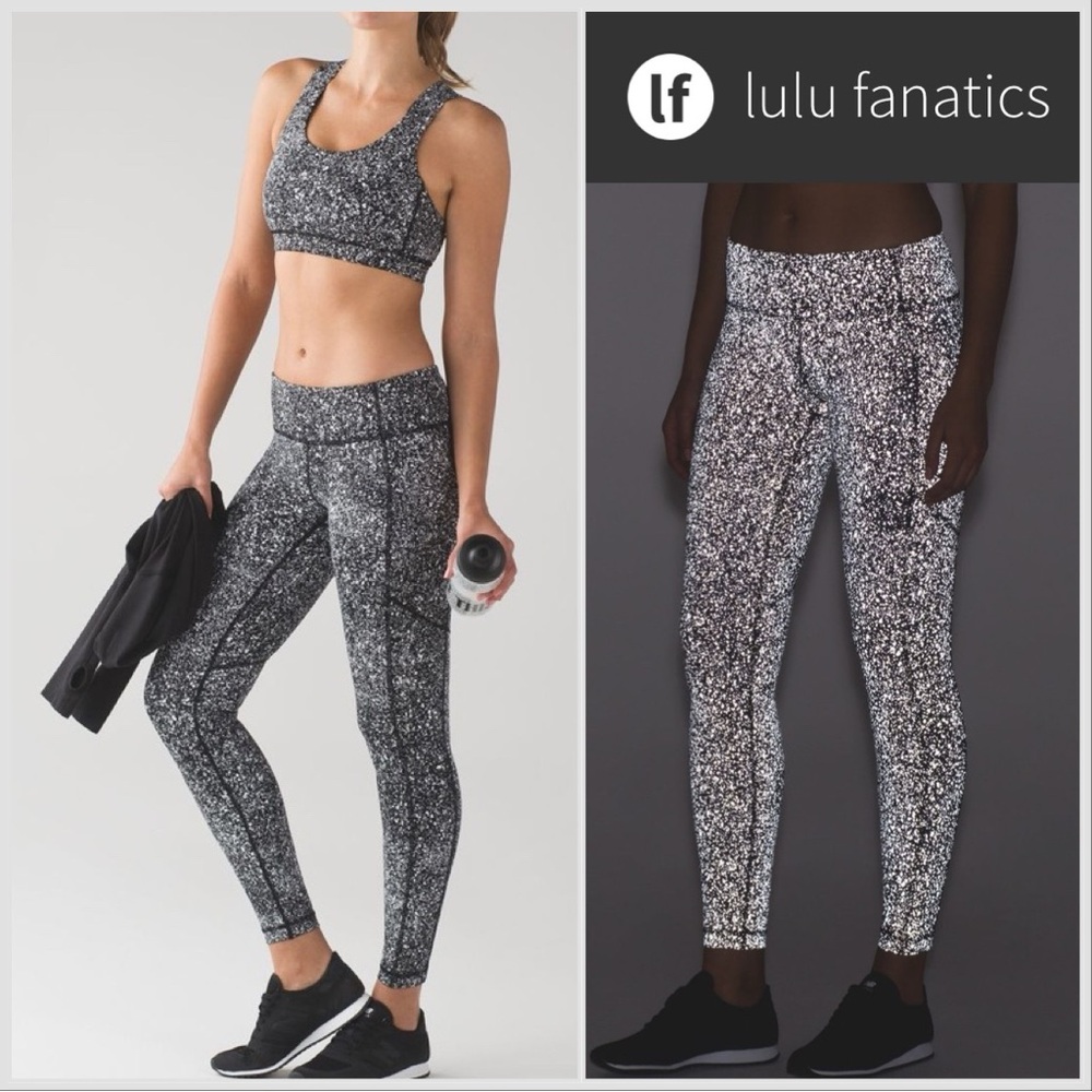 Lululemon Fully Reflective Splatter Speed Tights size 6